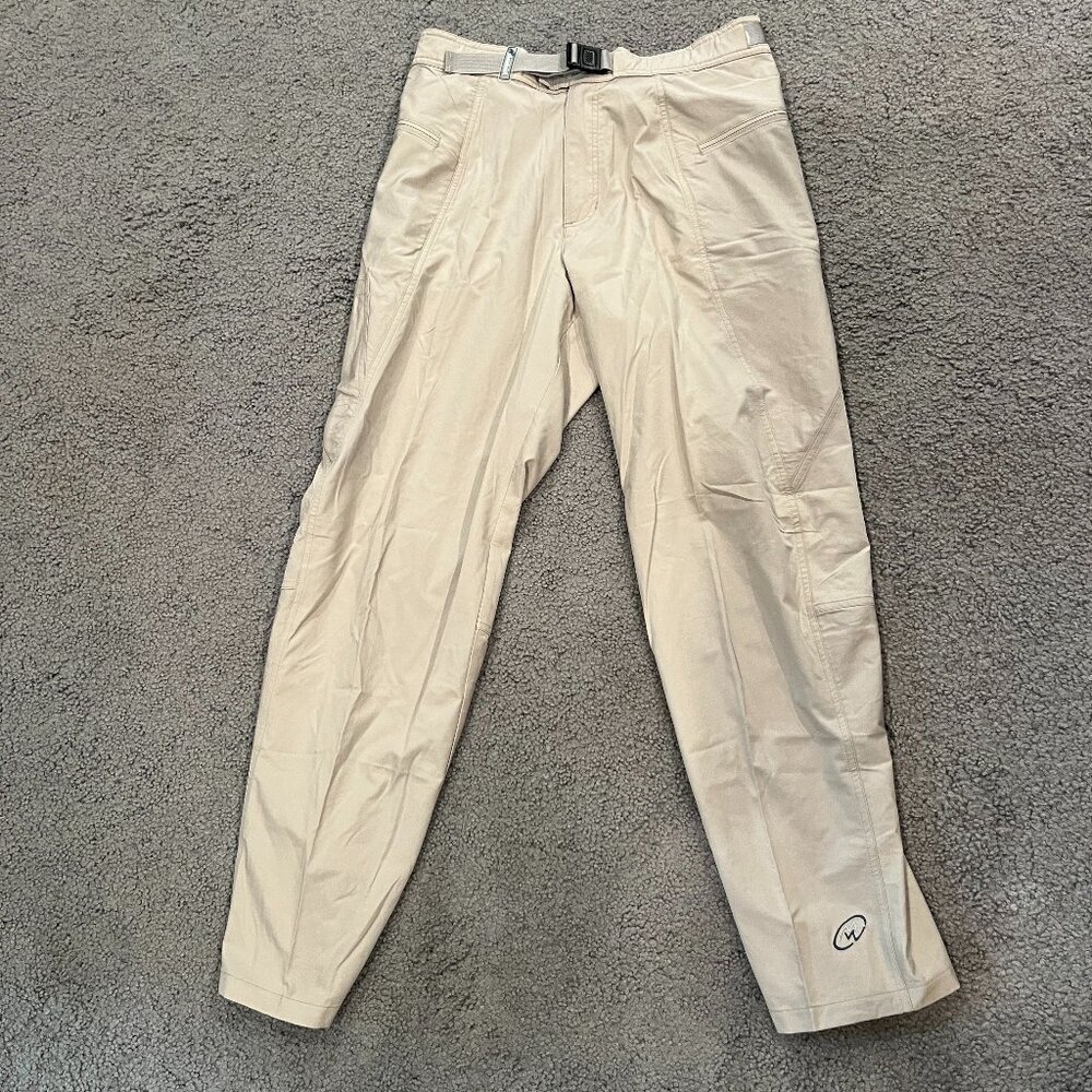 CLOUDVEIL 100% Nylon Performance Hiking Pants Multiple Zip Pockets Self Belt 34
